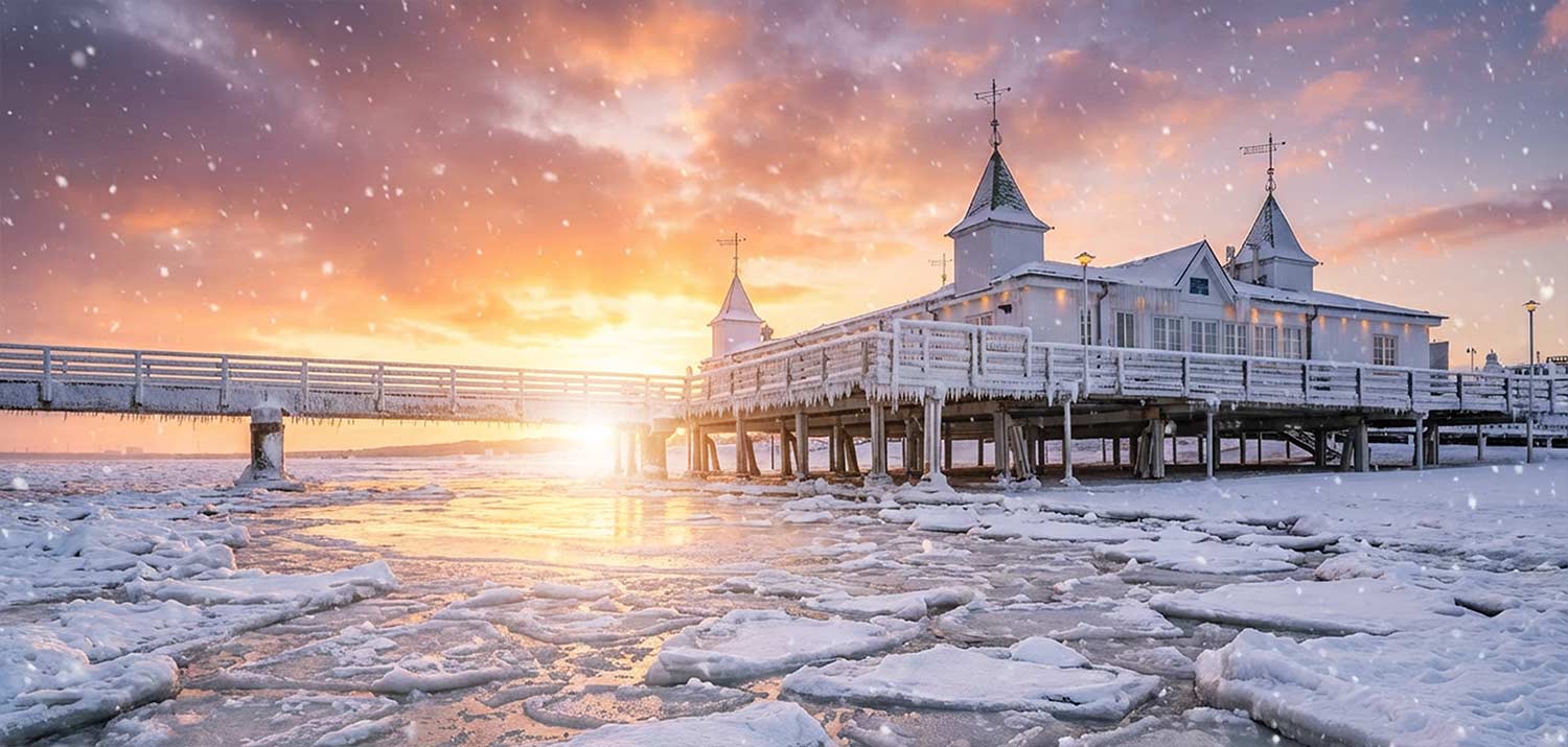 Usedom Newsletter Seebrücke im Winter